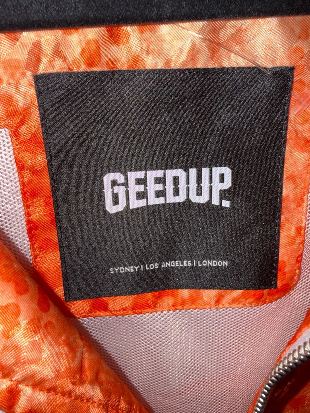Geedup Orange Windbreaker Jacket 5
