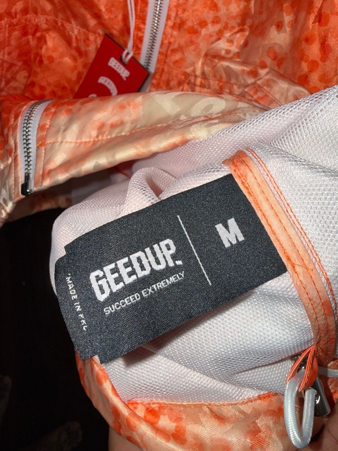 Geedup Orange Windbreaker Jacket 8