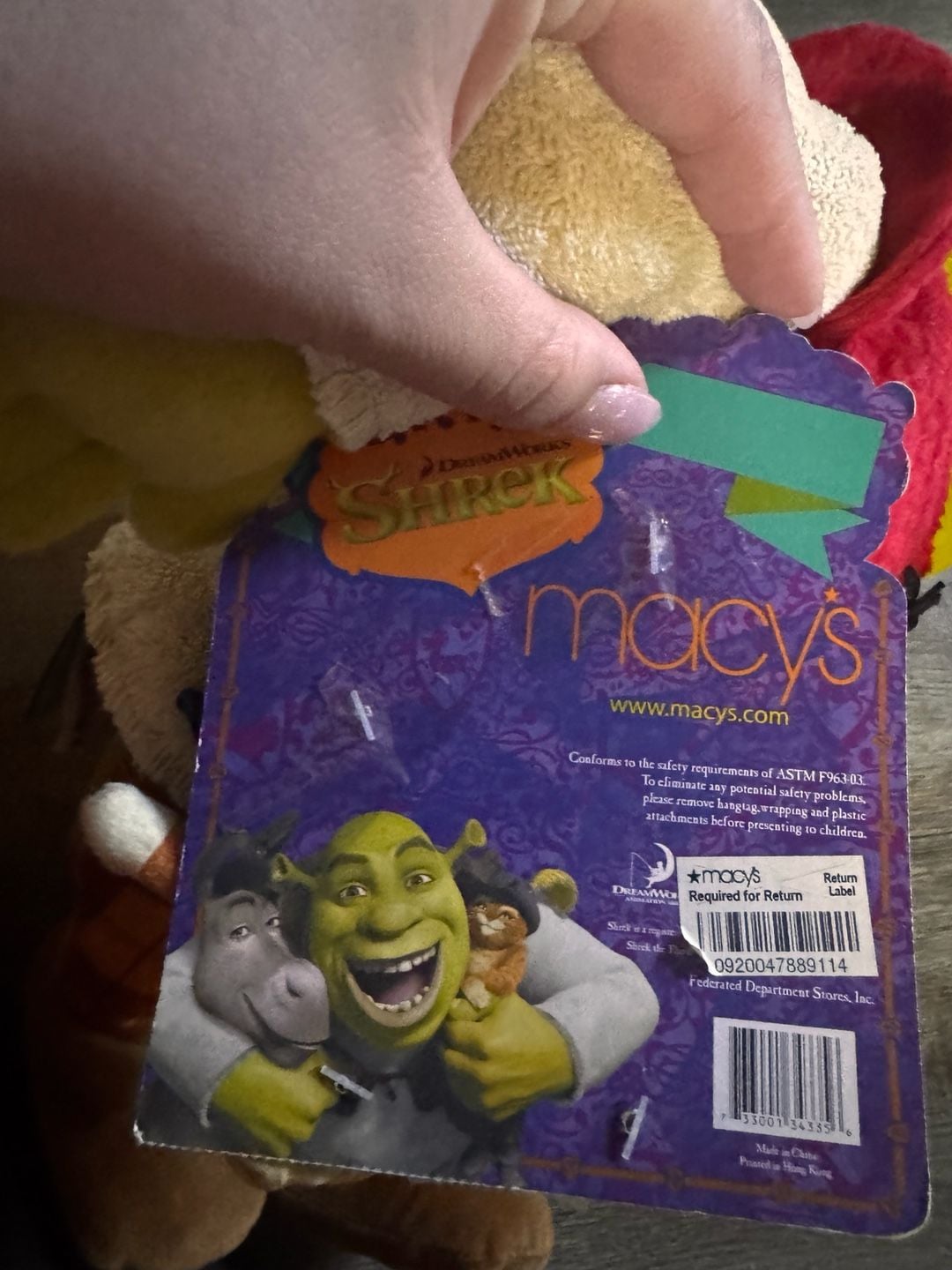 2007 Limited Edition Shrek Plus with Finger Puppets NWT 6