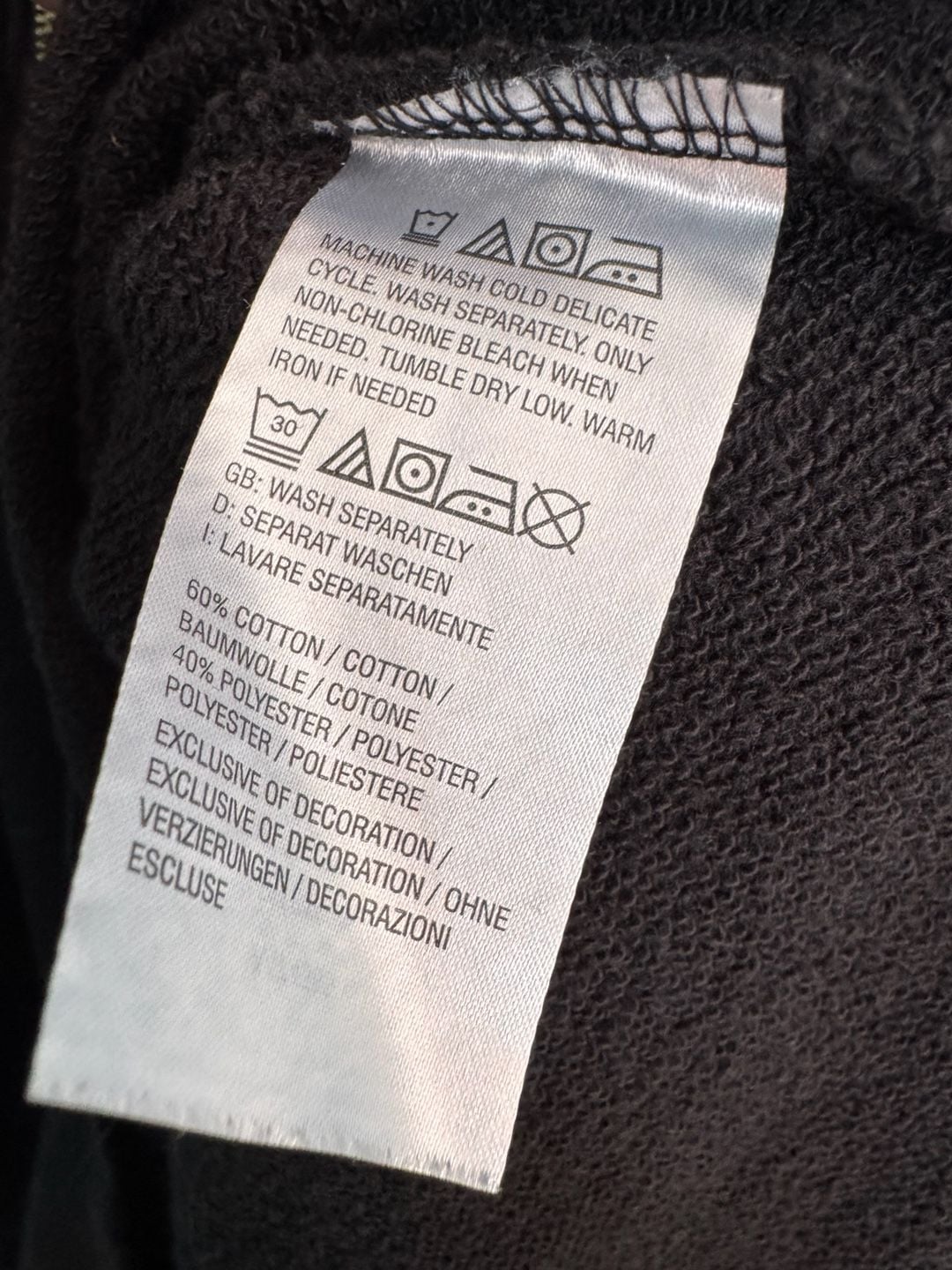 Peace Love World Quarter Zip Sweatshirt Size M Black 7