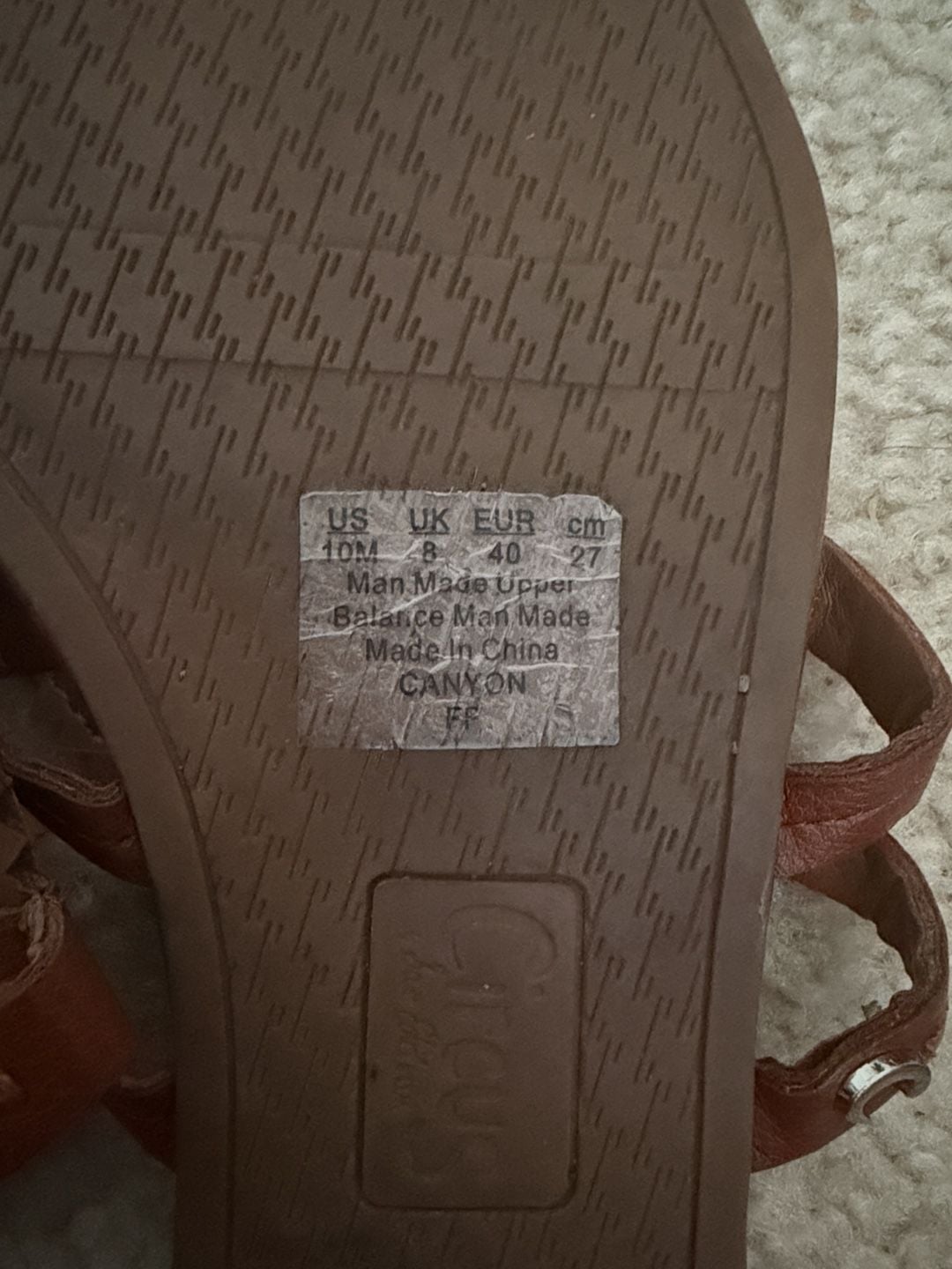 Circus by Sam Edelman Canyon Thong Sandal Size 10M Brown 3