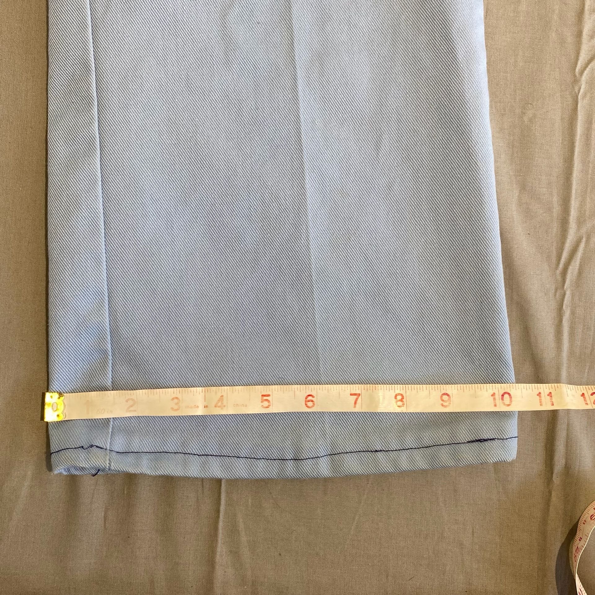 Vintage Montgomery Ward Light Blue Denim Flare Jeans 9