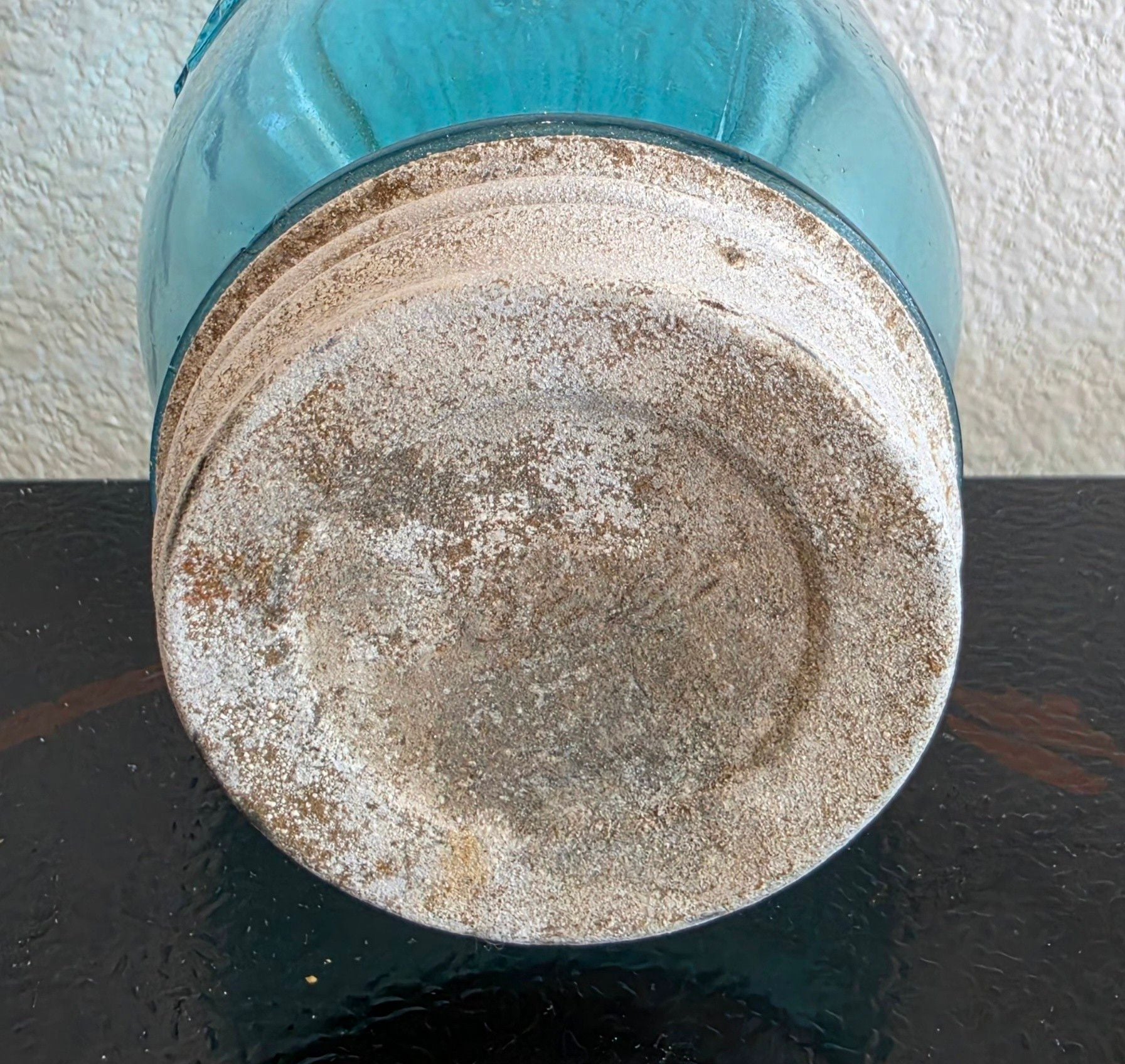 ANTIQUE BLUE BALL PERFECT MASON #3 VERY RARE FIND! 520 4