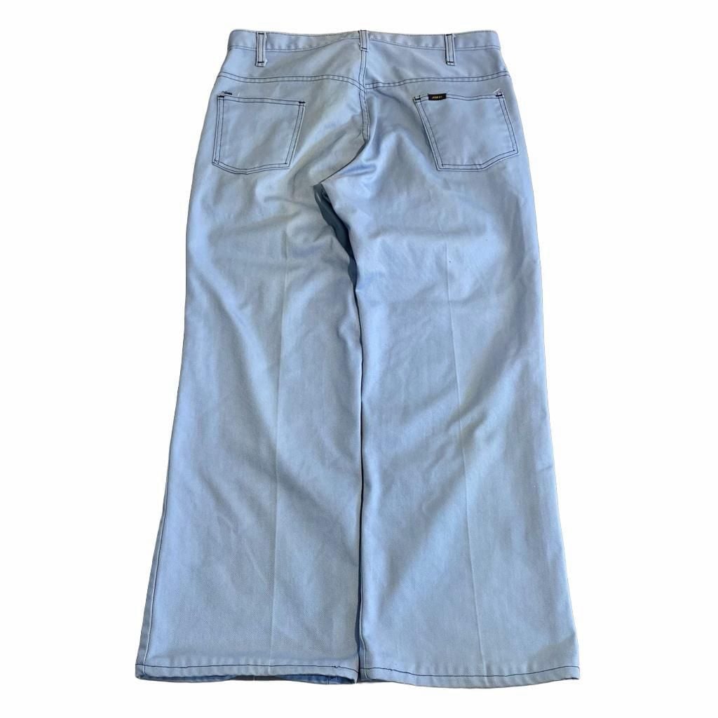 Vintage Montgomery Ward Light Blue Denim Flare Jeans 3