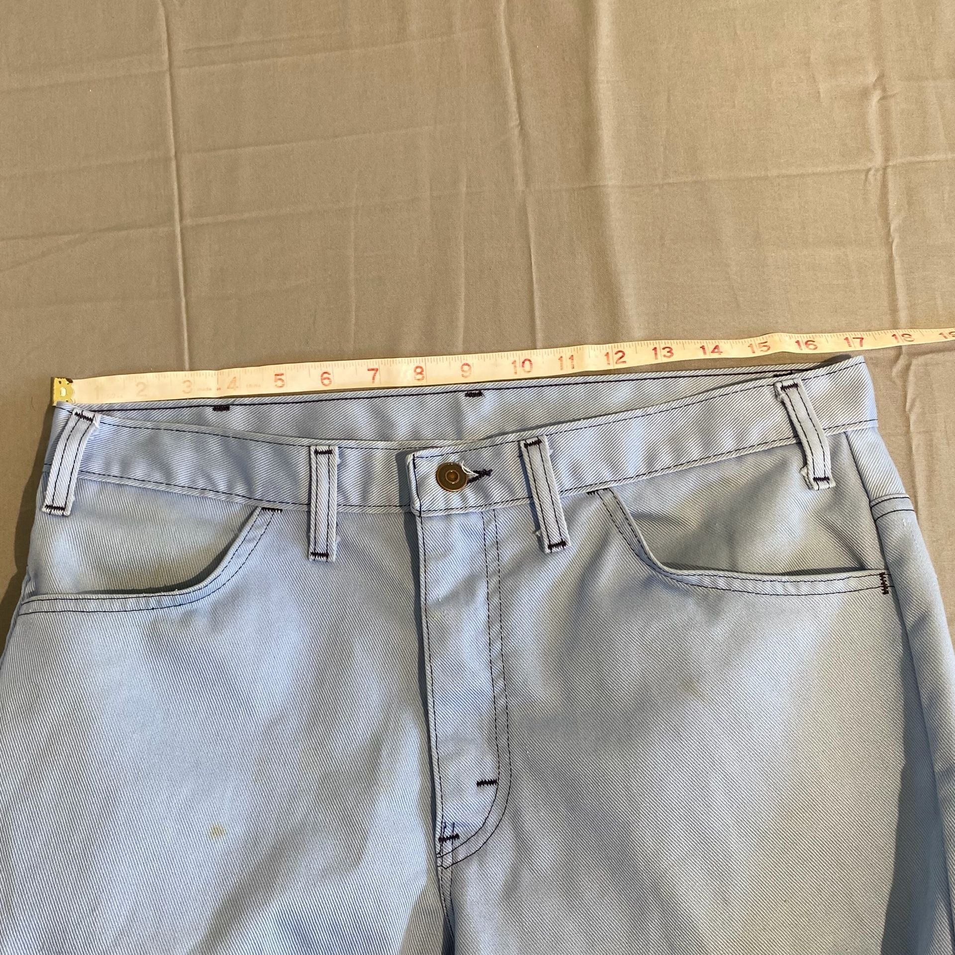 Vintage Montgomery Ward Light Blue Denim Flare Jeans 7
