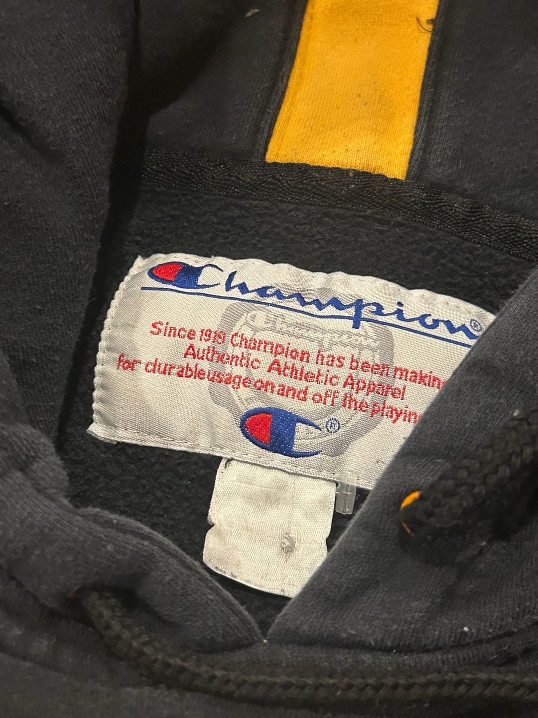 Vintage 90s Champion US Army Strong Bastogne Hoodie Black 6