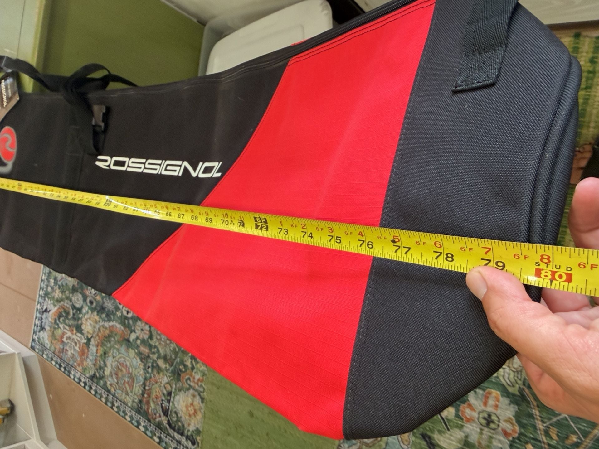 Rossignol Ski Bag Black Red 80 Inch 4