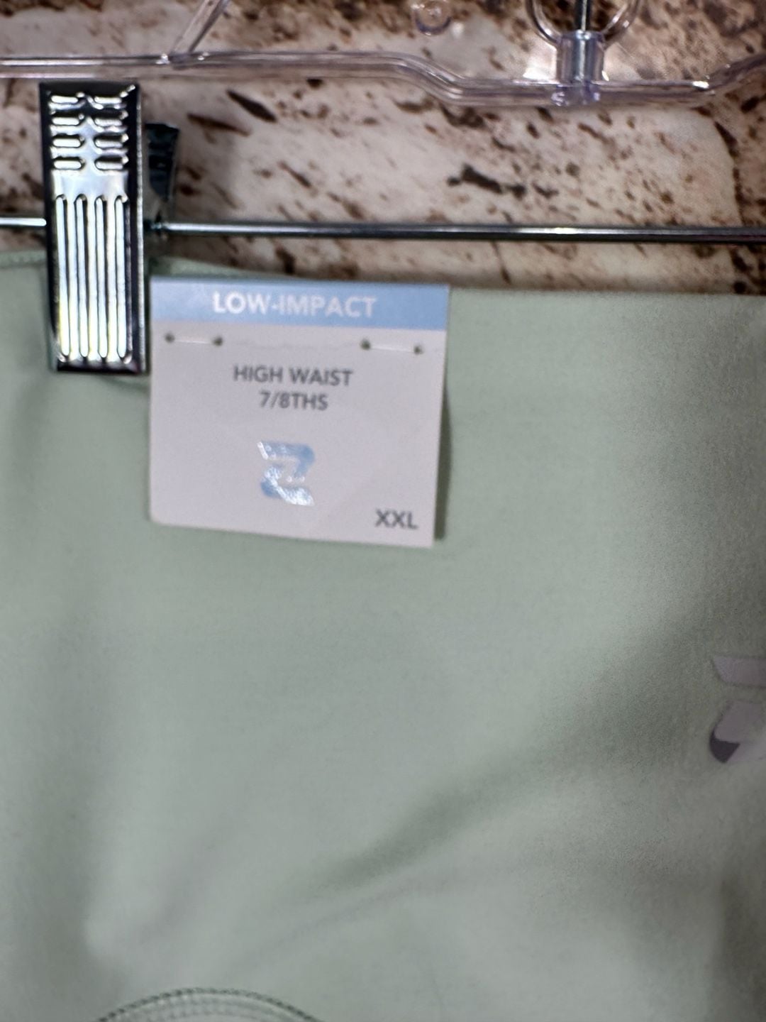 Back Wall High Waist 7/8ths Size XXL Green Leggings 8