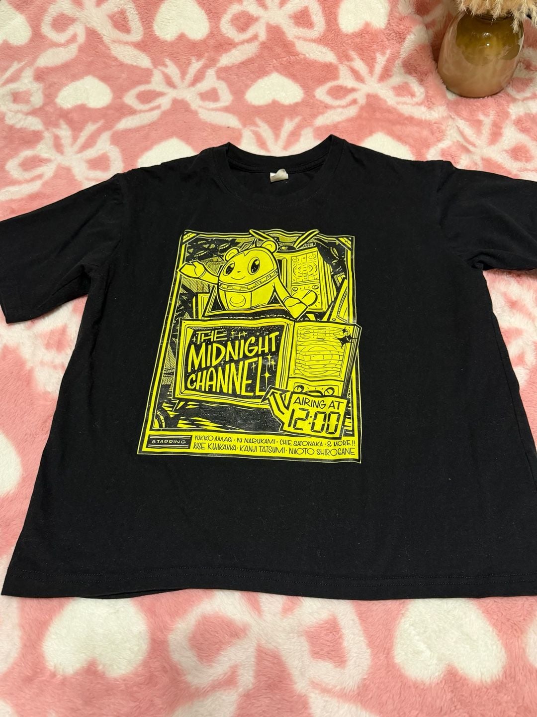 Persona 4 The Midnight Channel T-Shirt Size S Black Graphic Tee 2