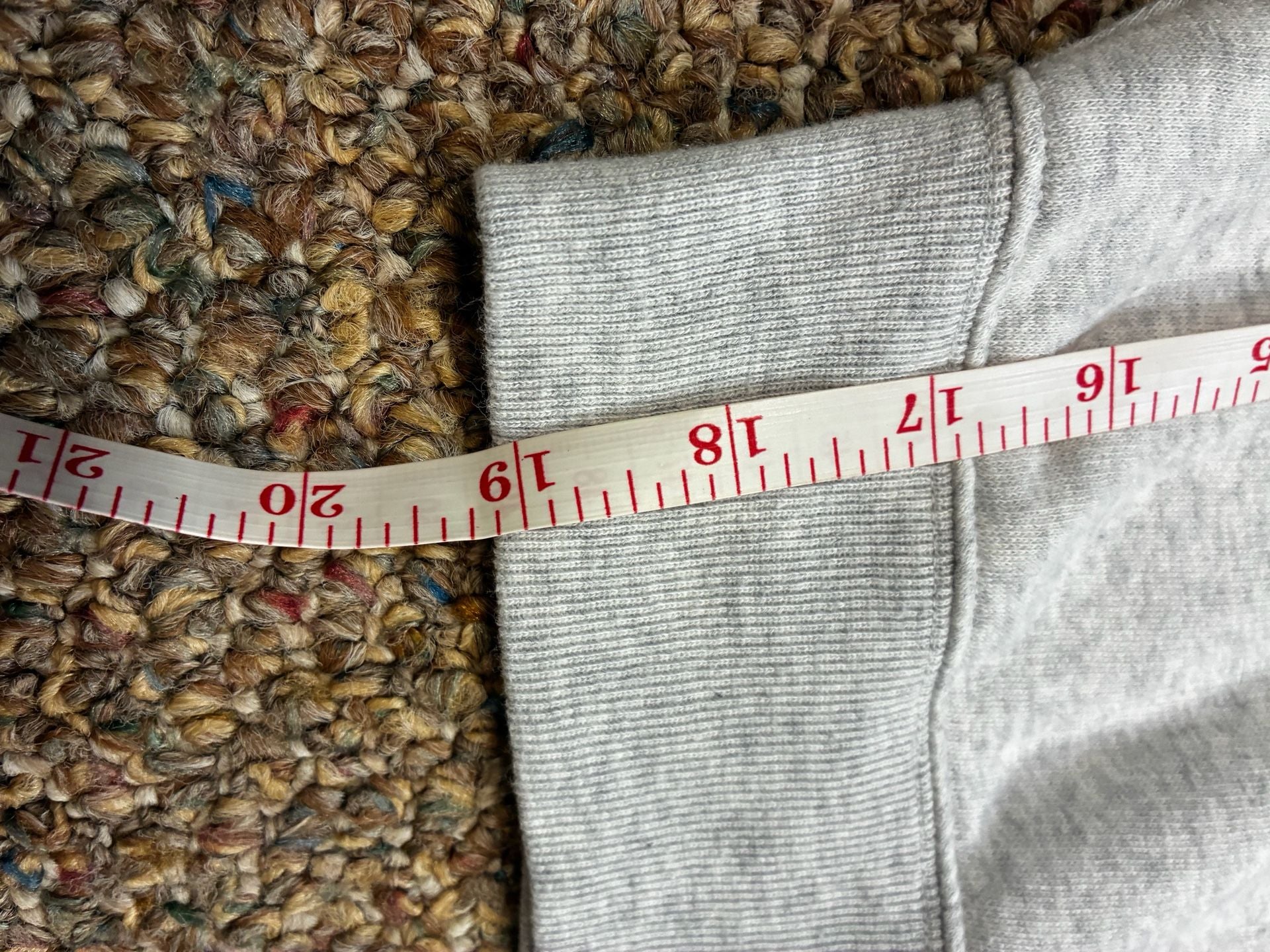 Victoria's Secret PINK Sweatshirt XS Grey Off Shoulder Gradient Logo 8