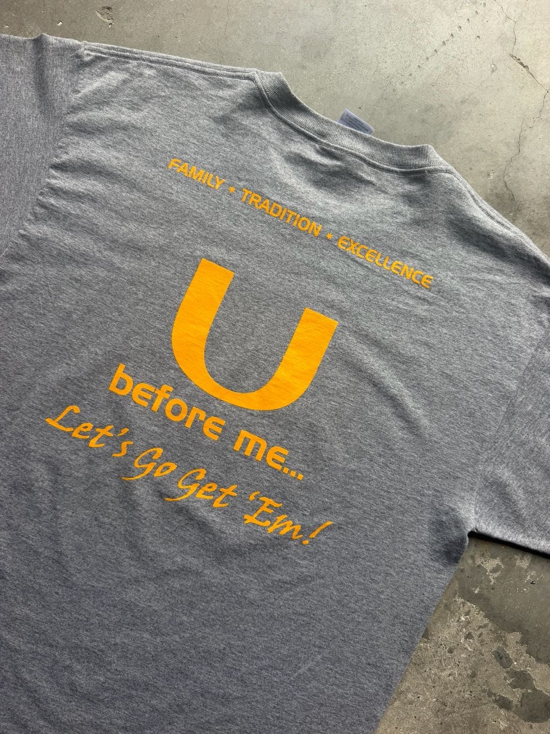 Jerzees University of Miami Football 09 Double Sided Graphic T-Shirt Size Mens L 9