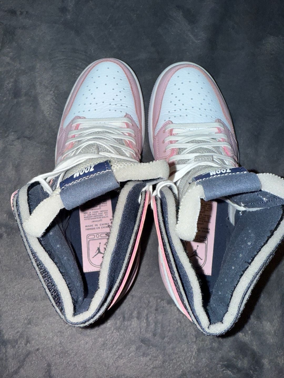 Nike Air Jordan 1 High Zoom CMFT Pink Orange Sneakers 5
