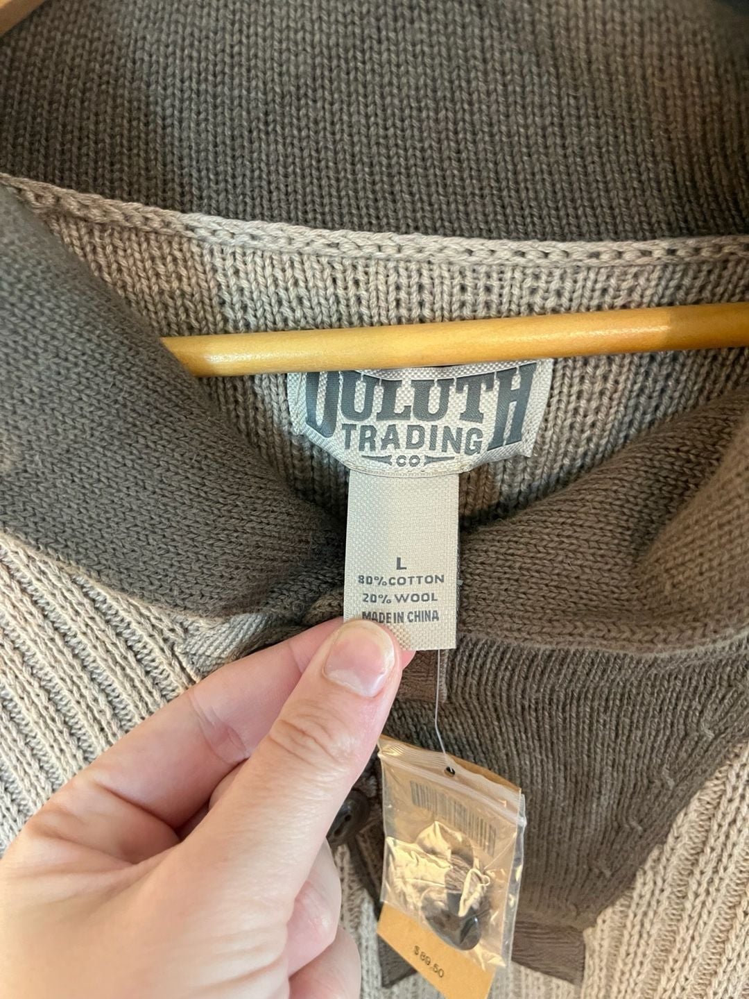 Duluth Trading Co, High-Neck Infantry Grandpa, Cottagecore, Brown, Large 3