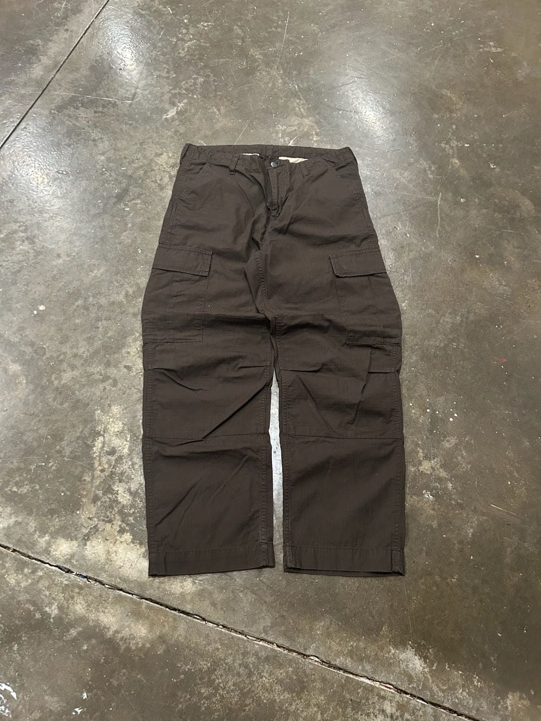 Carhartt WIP Regular Cargo Pant 33x30 Brown Ripstop 4