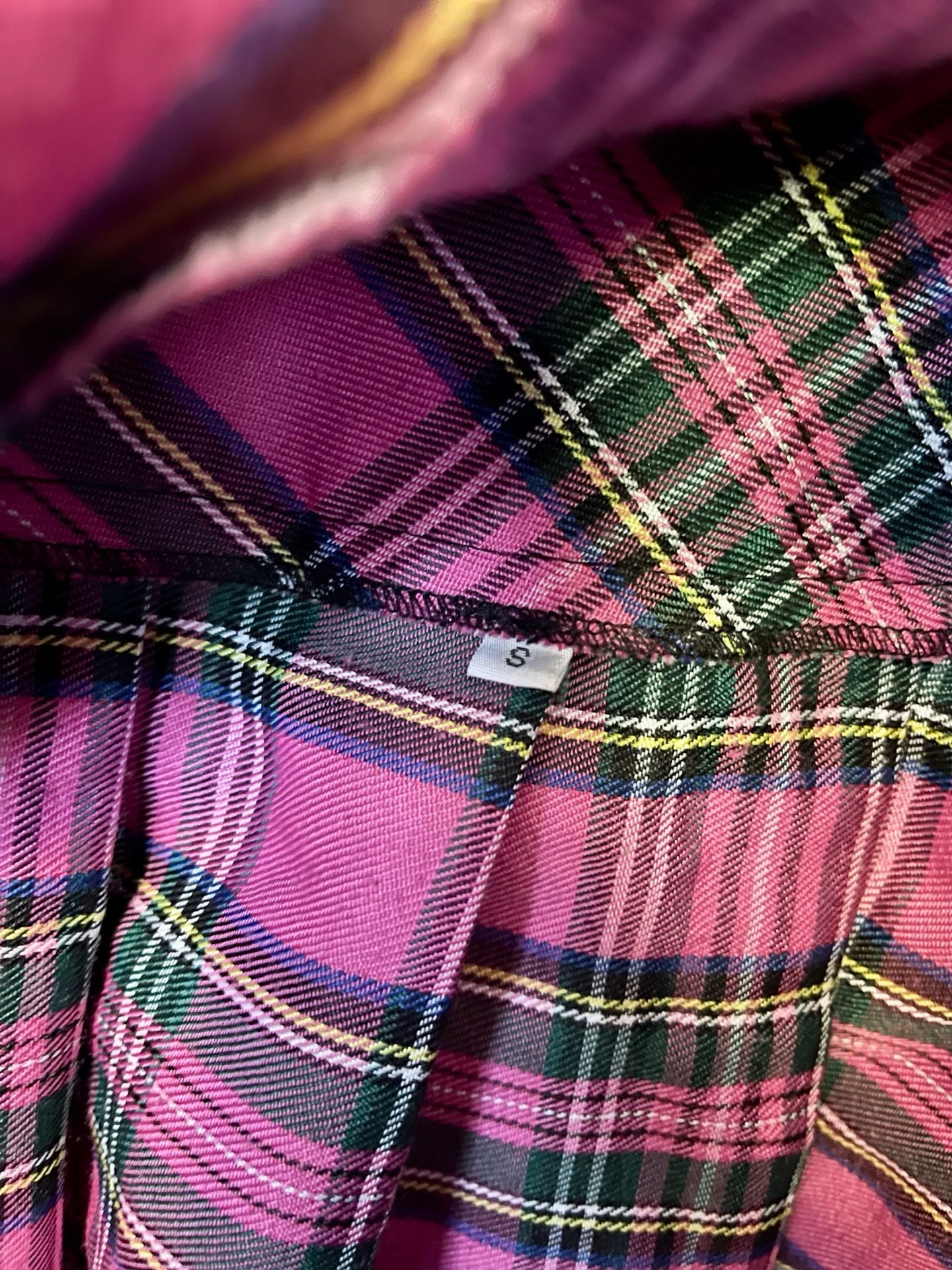 Tripp NYC Pleated Mini Skirt Size S Pink Plaid Y2K Schoolgirl 4