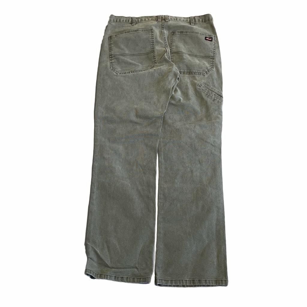 Genuine Dickies Carpenter Pants 32x30 Green Cotton Utility 3