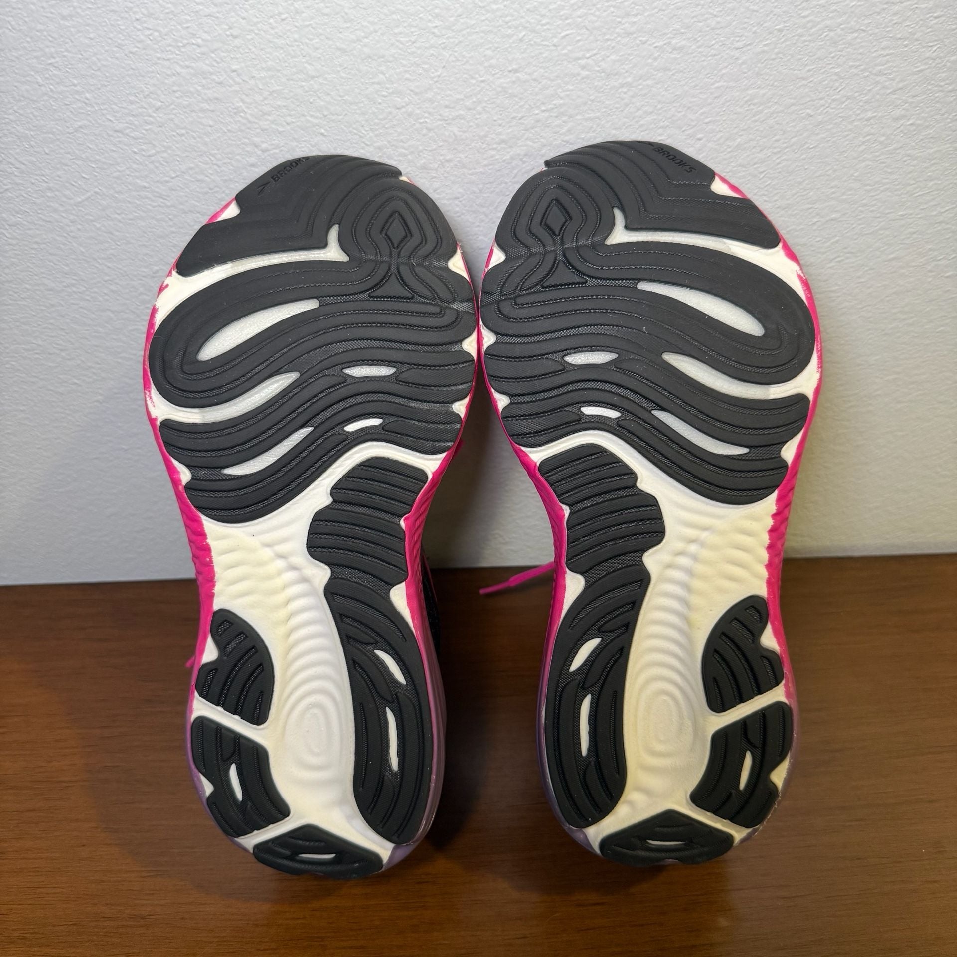 Brooks Glycerin 22 Running Shoes Black Pink Women US 7.5 8