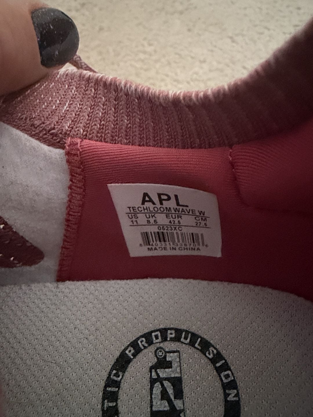 APL TechLoom Wave W Size 11 Pink Melange Running Sneakers 6