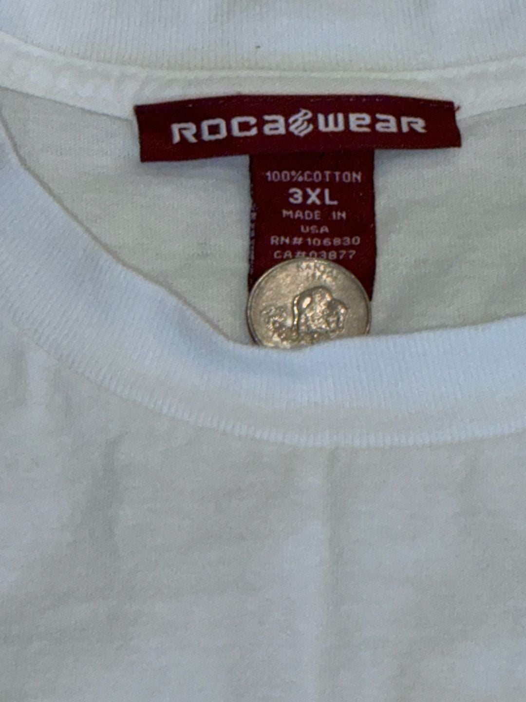 Rocawear Graphic Print Made In USA T-Shirt Size 3XL White Cotton Item 0504 6