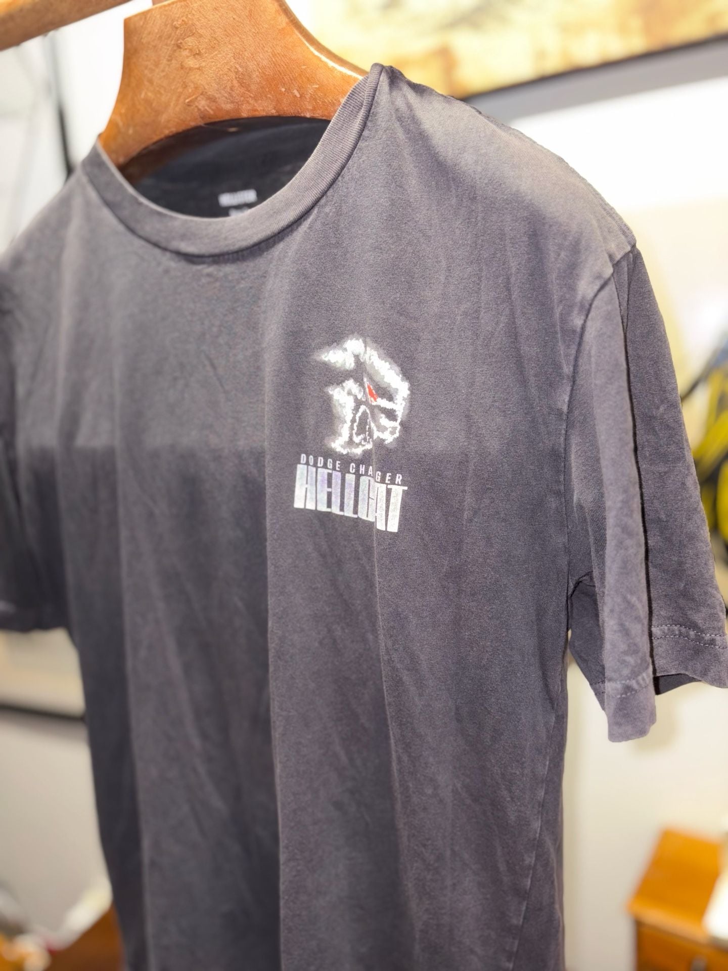 Hollister Dodge Charger Hellcat Graphic T-Shirt Size XS 3