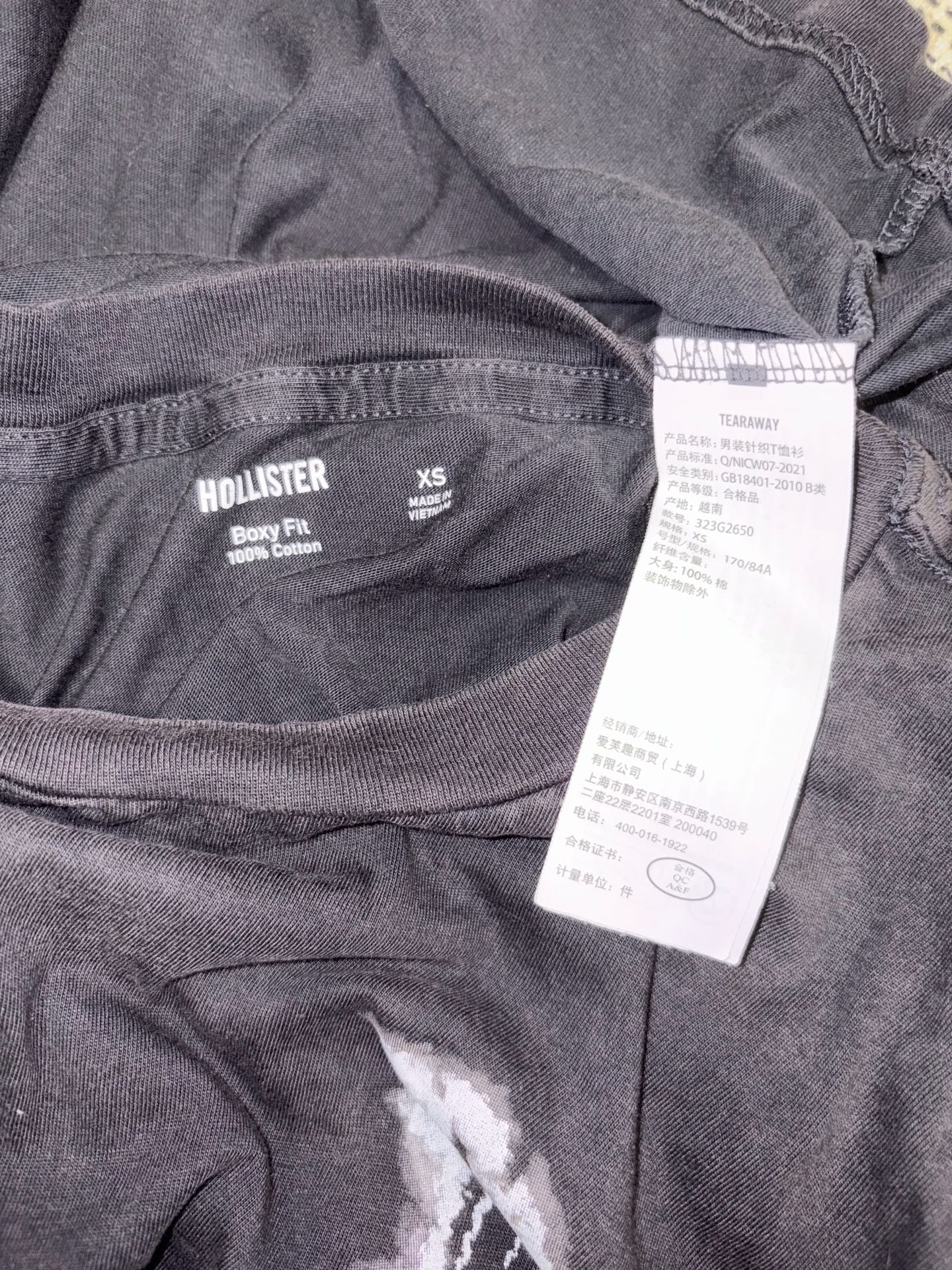 Hollister Dodge Charger Hellcat Graphic T-Shirt Size XS 7