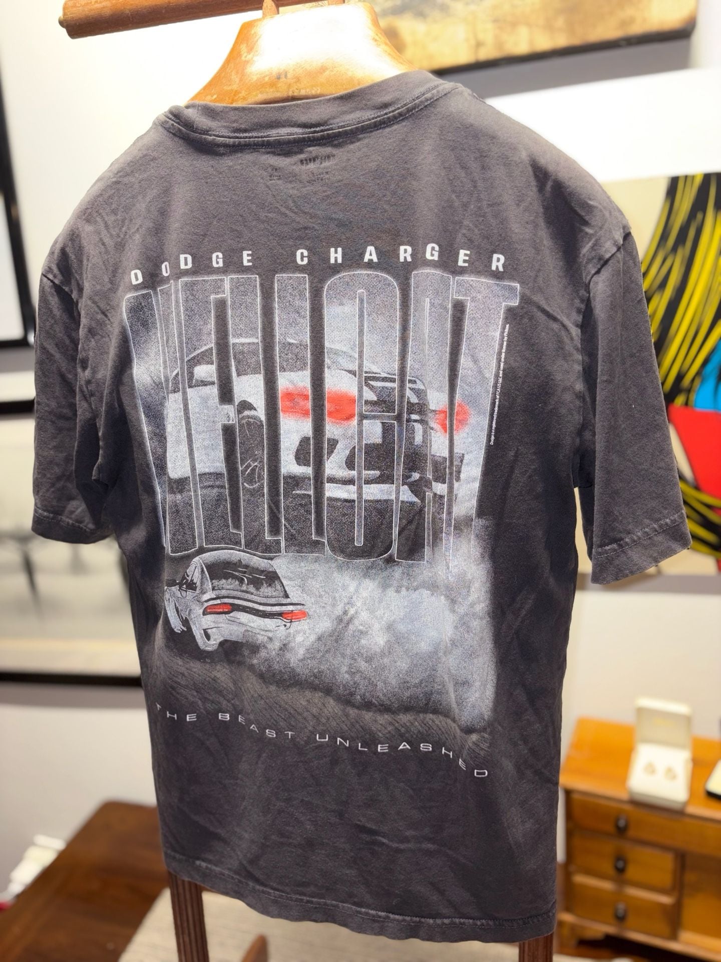 Hollister Dodge Charger Hellcat Graphic T-Shirt Size XS 8