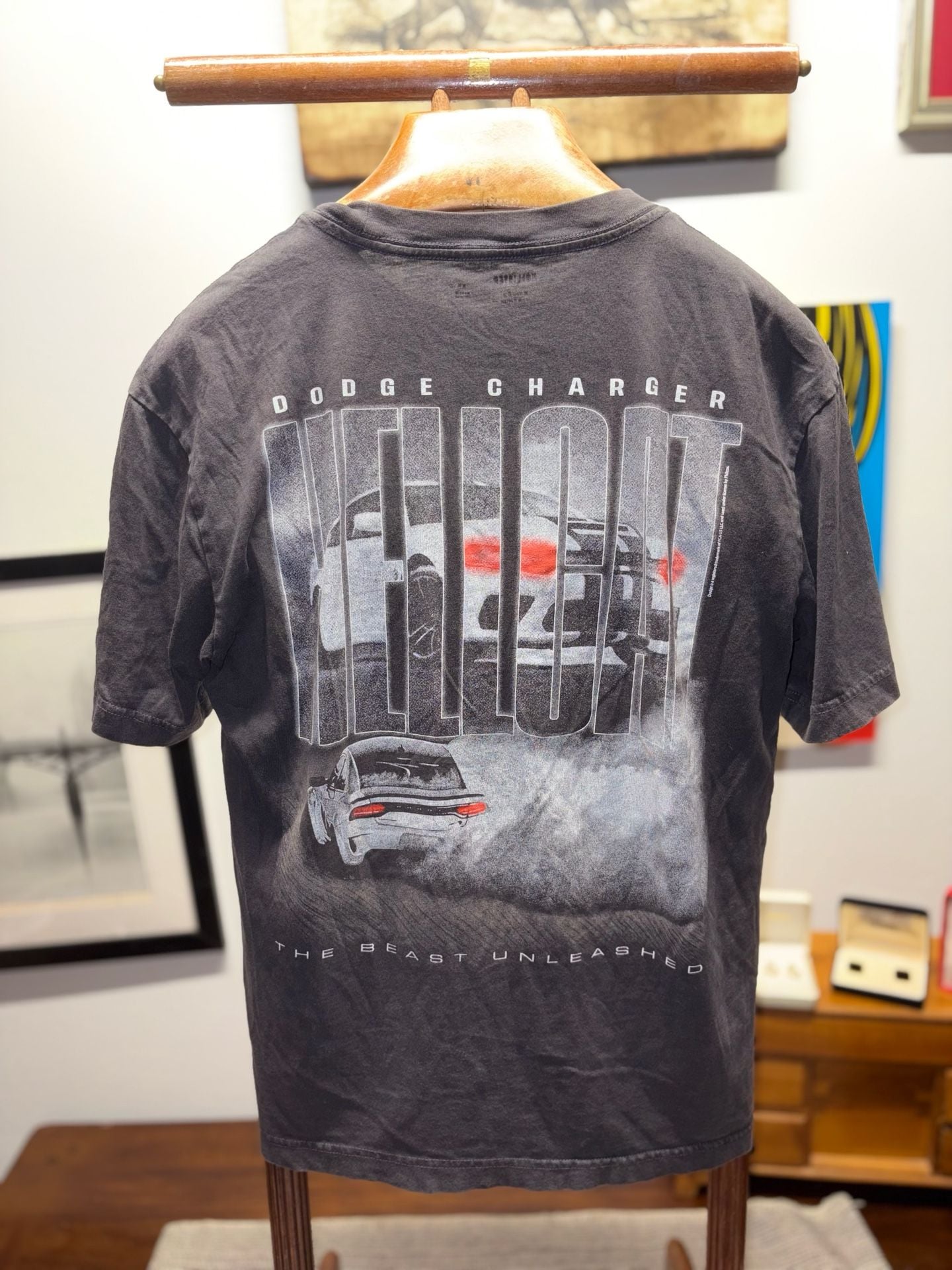 Hollister Dodge Charger Hellcat Graphic T-Shirt Size XS 9