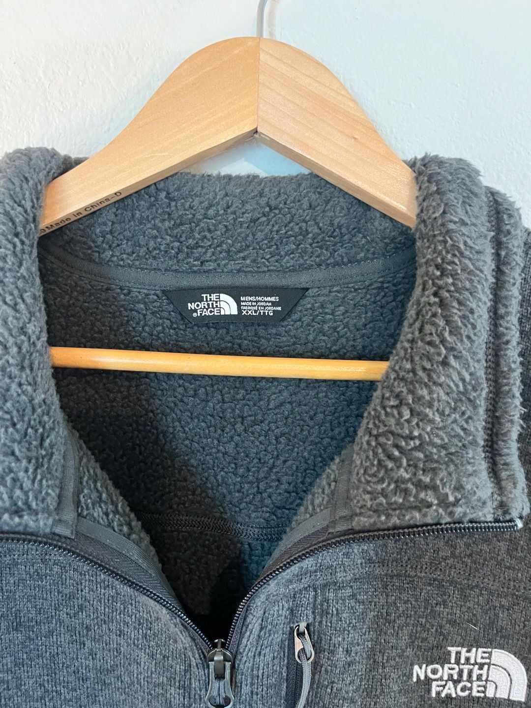 The North Face, 2XL Gordon Lyons 1/4 Zip Fleece Pullover, Fall Sweater, Grey 4