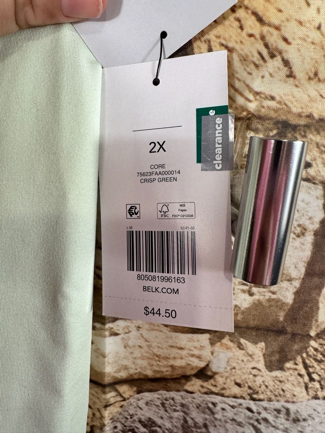 Zelos Core Leggings Size 2X Crisp Green Low Impact 4
