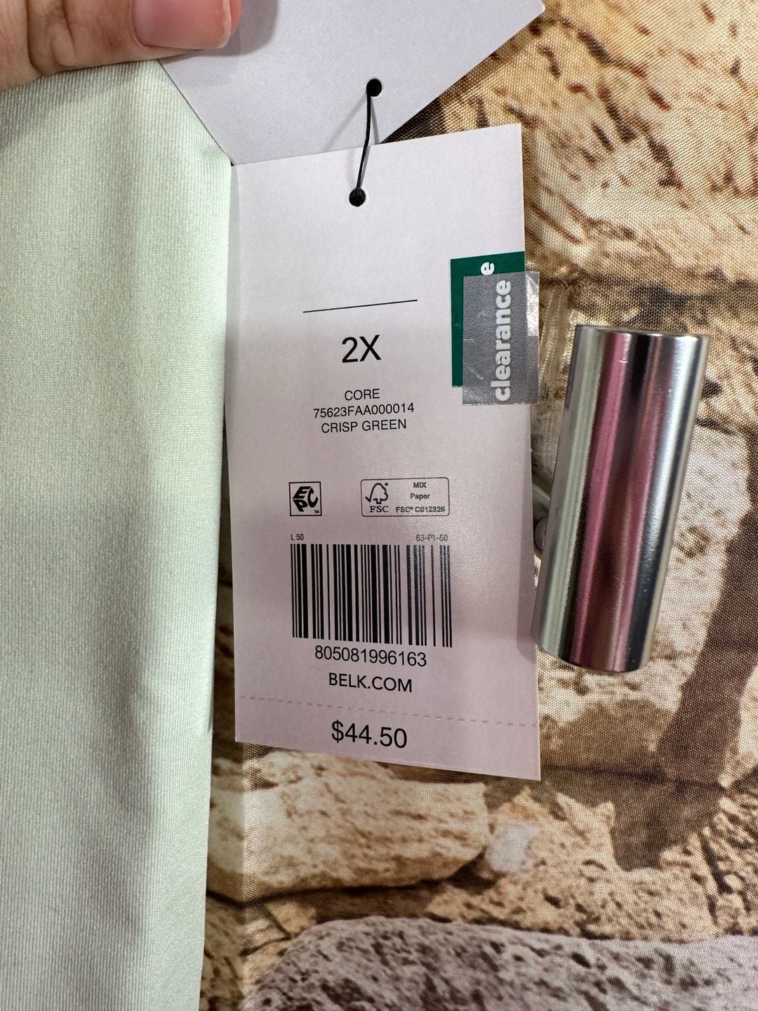 Zelos Core Leggings Size 2X Crisp Green Low Impact 6