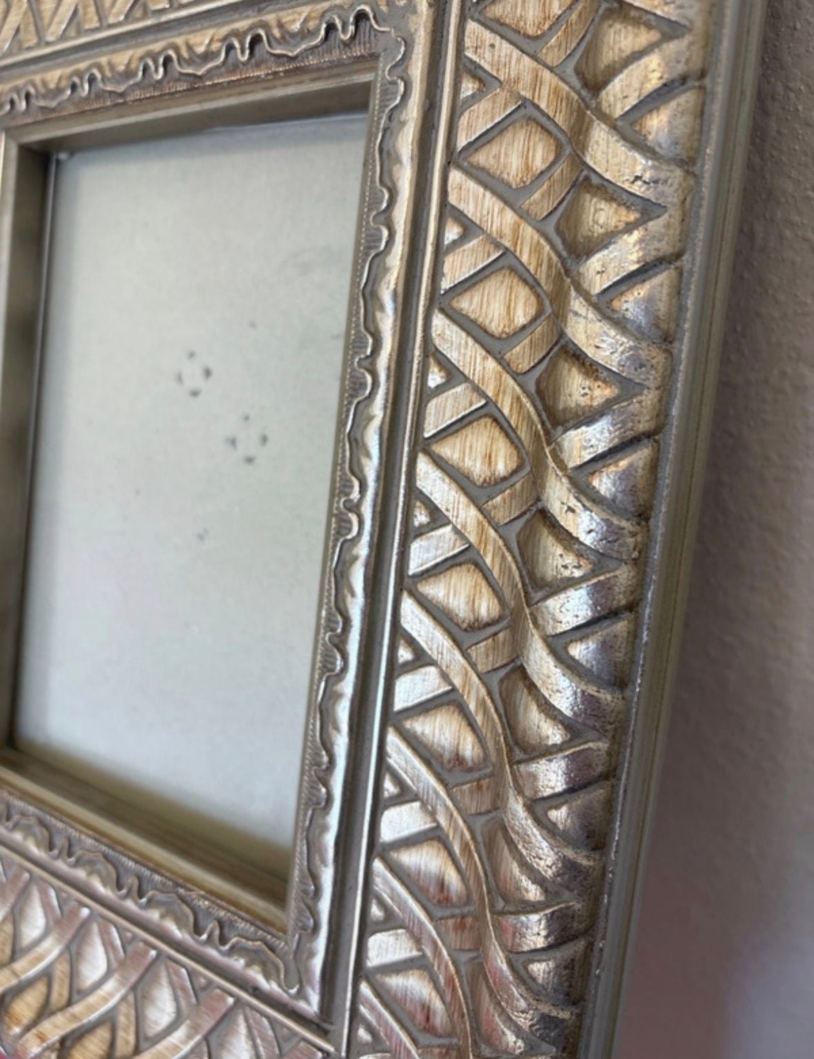 Vintage style Ornate Silver Picture Frame fits 5x7 2