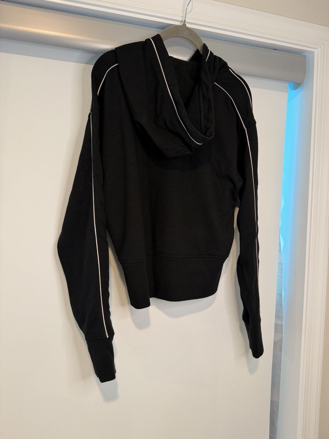 Victoria Sport Black Hoodie With Piping 7