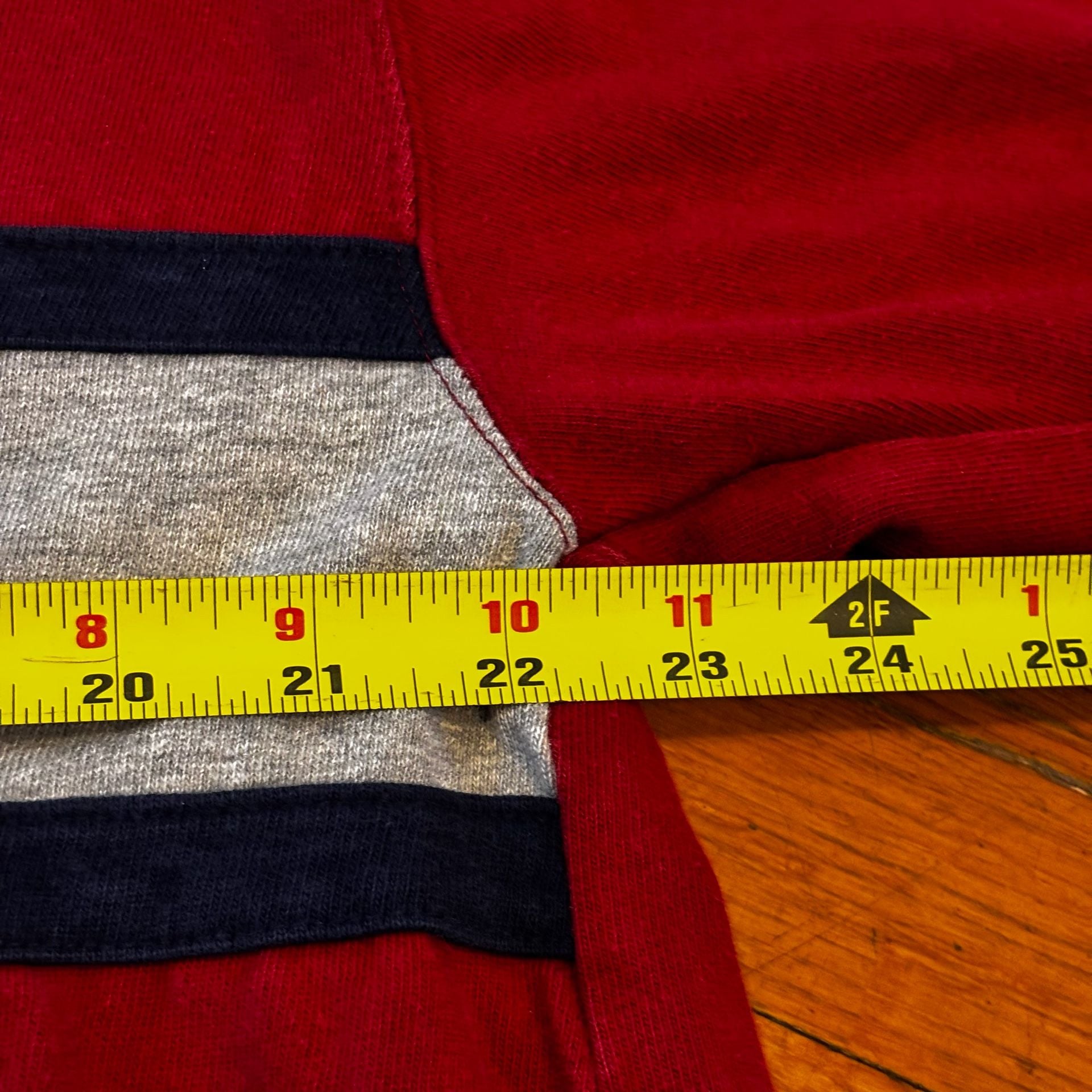 Vintage Solstice International Rugby Shirt Size L Red Long Sleeve Striped 5