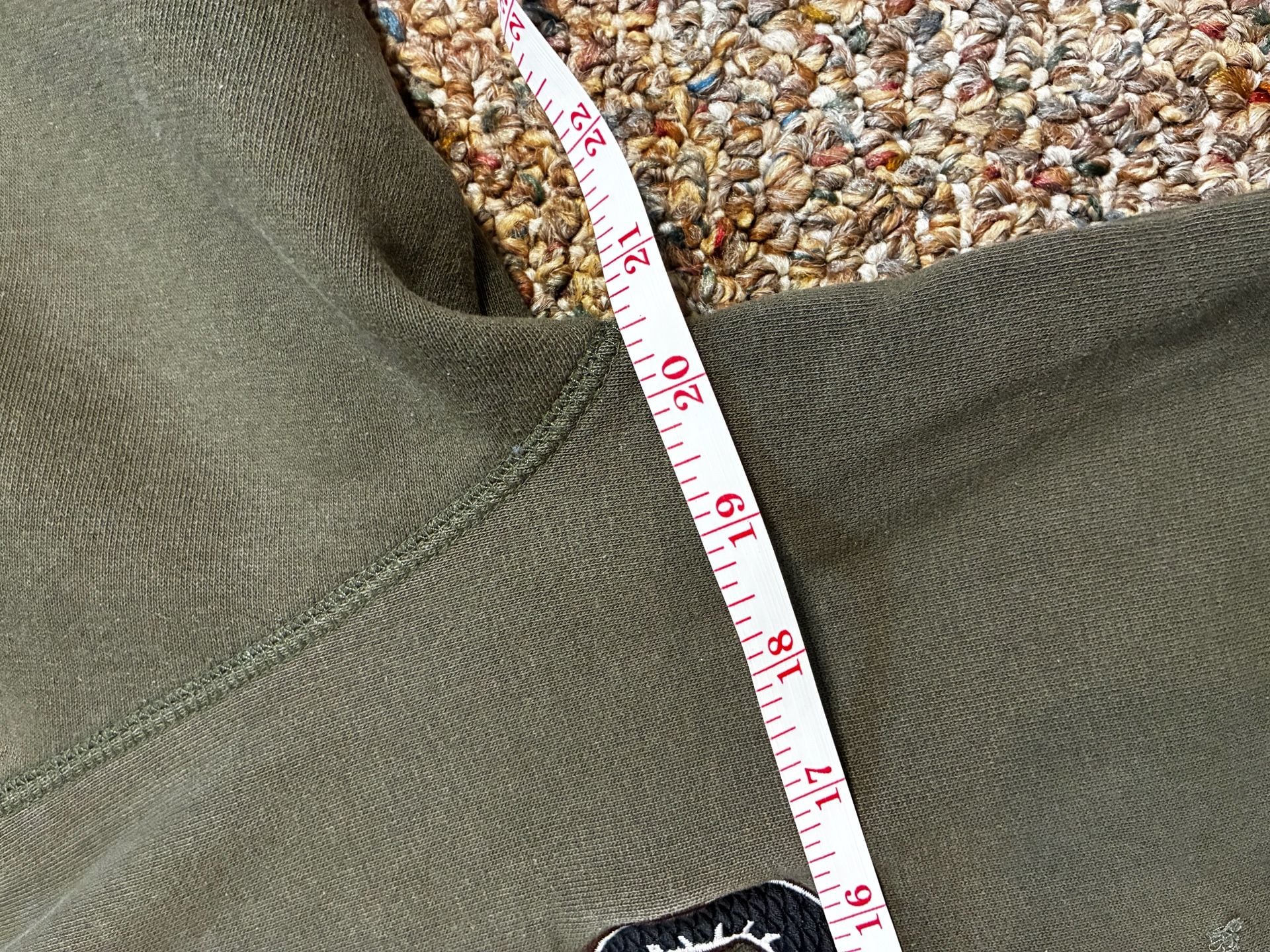 Top Heavy Graphic Hoodie Size L Olive Green Snake Camo 9
