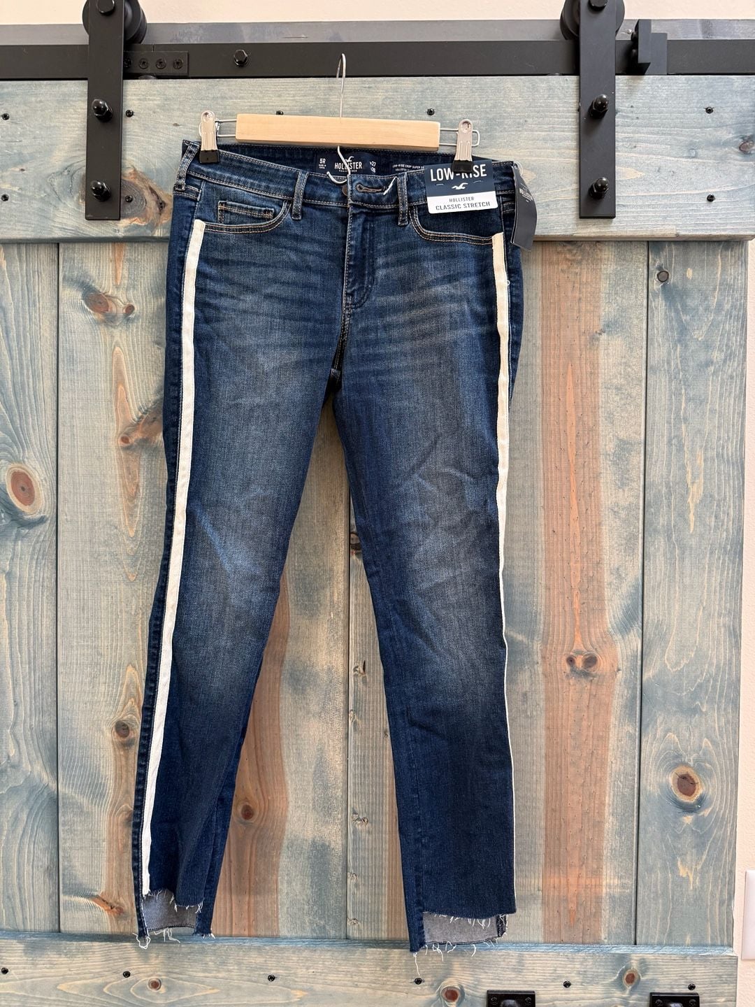 Hollister Low-Rise Crop Super Skinny Jeans Size 5R W27 L26 3