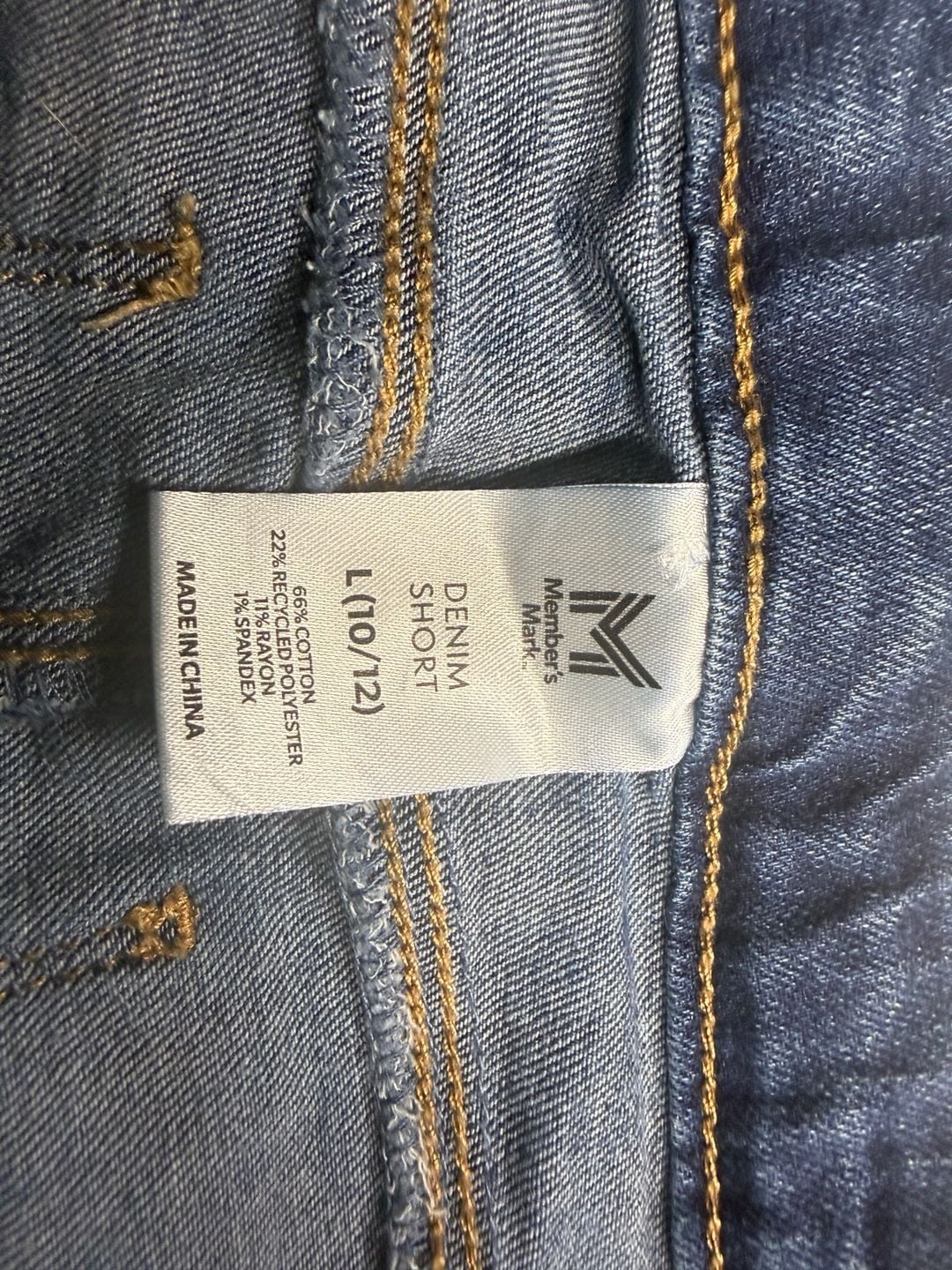 Members Mark Girls Denim Short Size L (10/12) 3