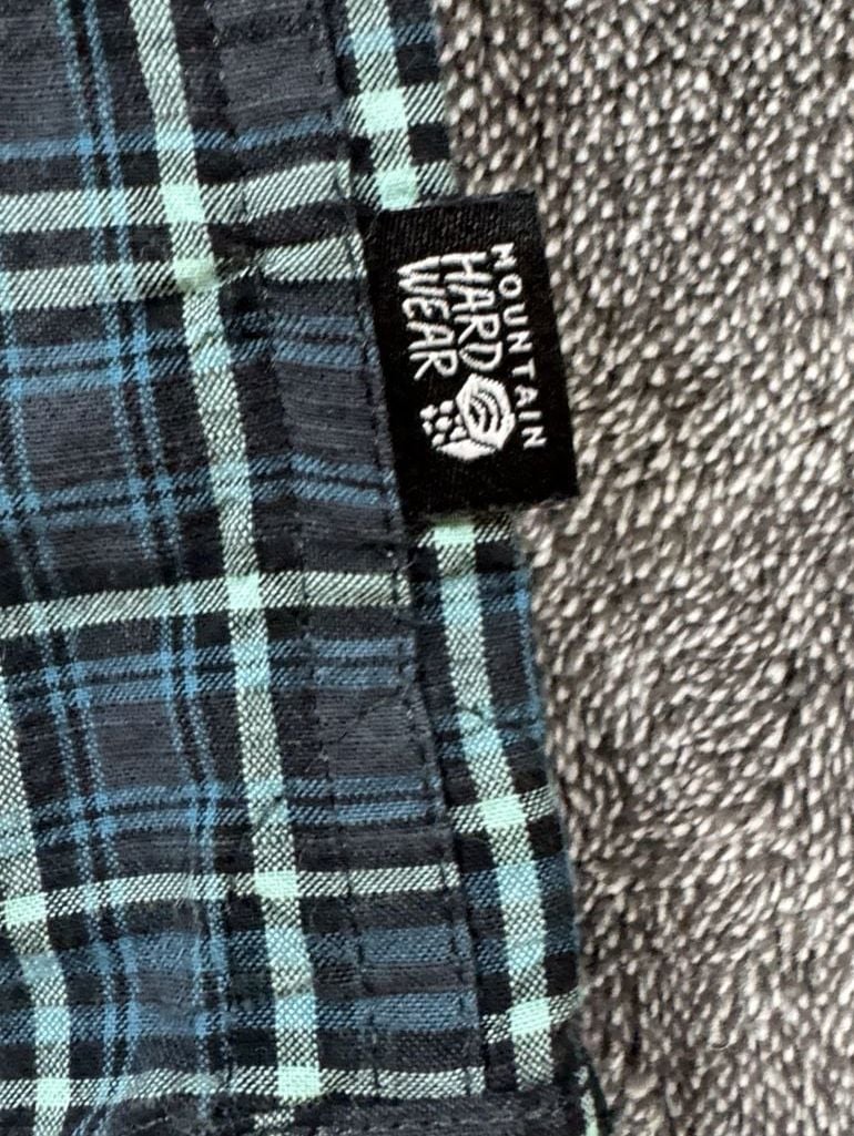 New Mens Mountain Hardwear Big Cottonwood Short Sleeve Shirt Size S Plaid 5