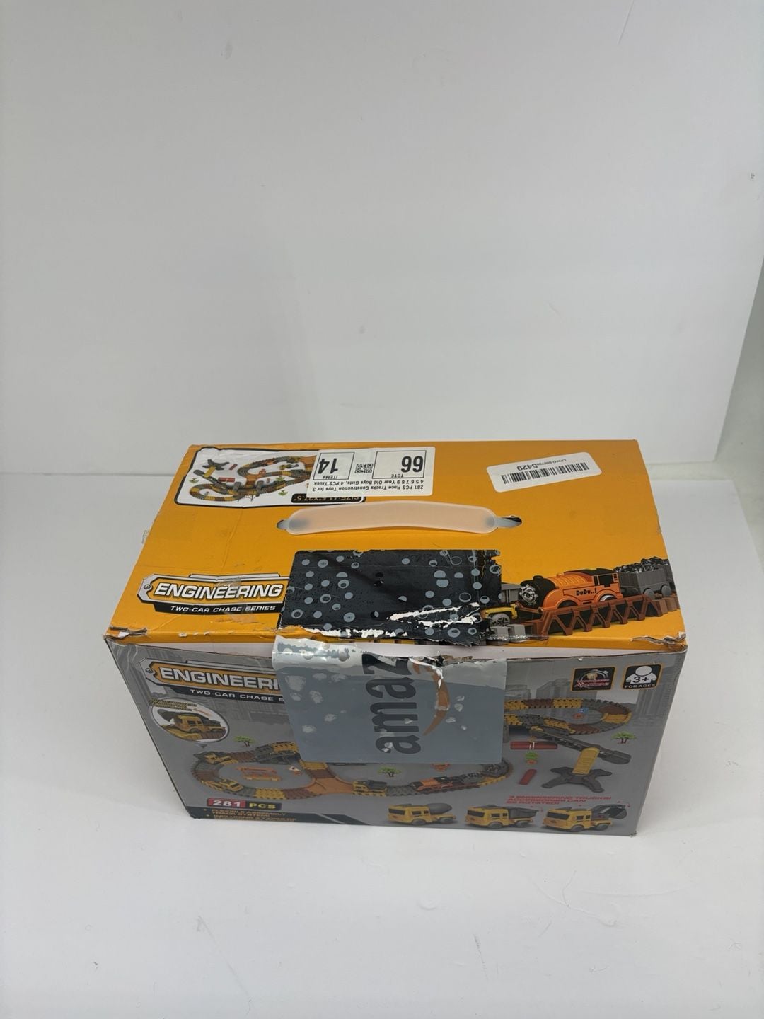 Engineering Two Car Chase Series 281 Pcs Race Track Toy Set 2