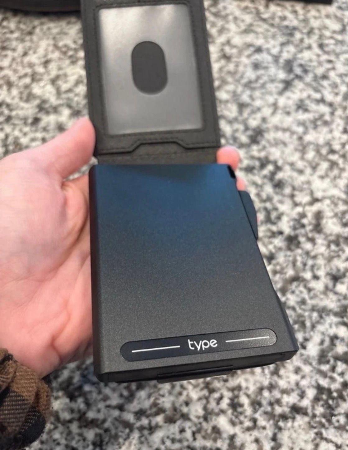 Typecase Minimalist RFID Blocking Pop-Up Card Wallet Black 1