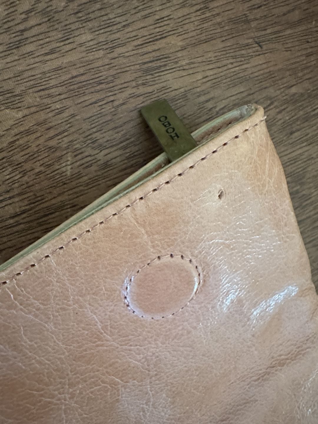 Hobo International Pink Leather Bow Clutch Bag 11