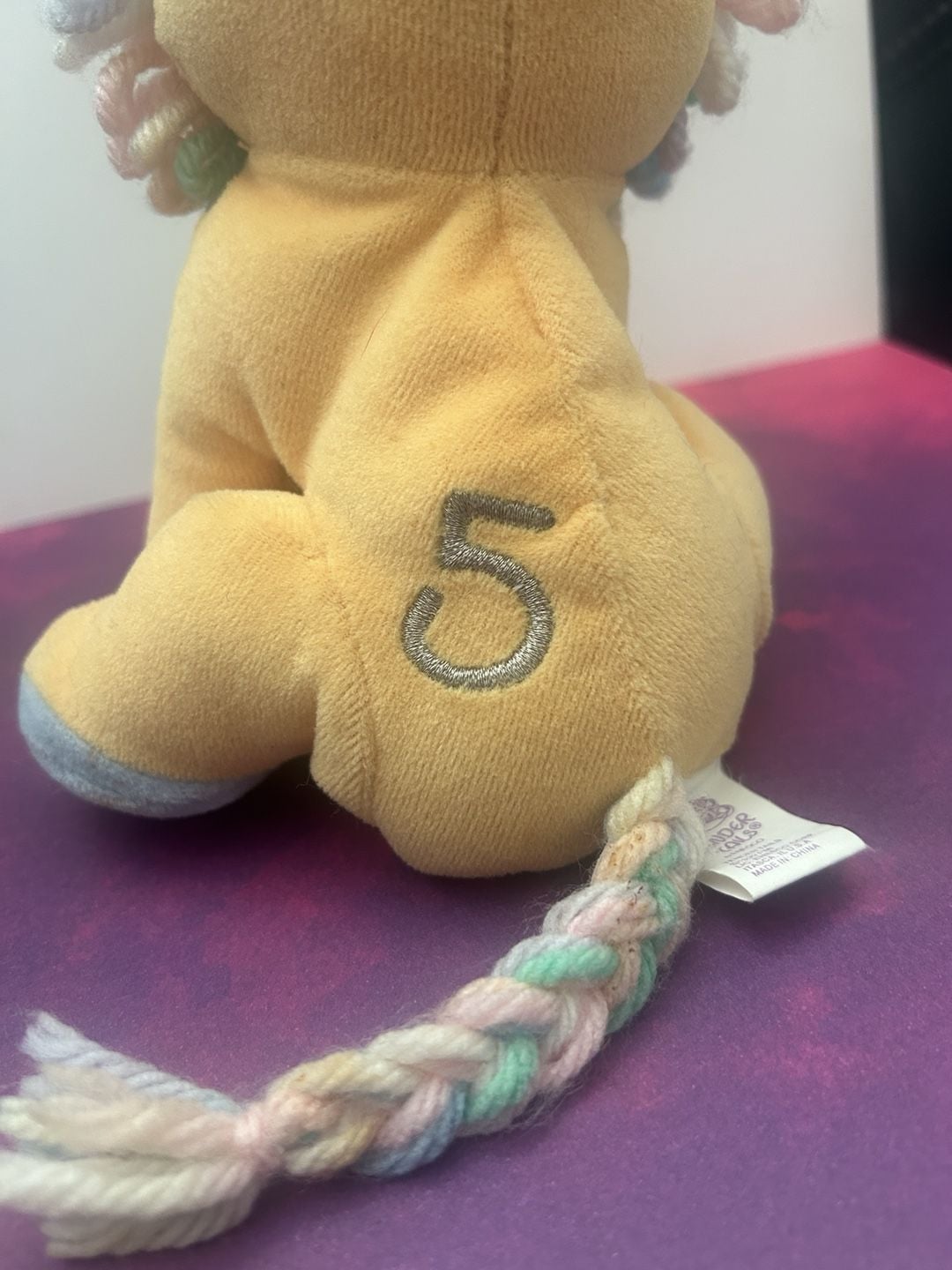 Precious Moments Lion Plush Stuffed Animal 5th Birthday Number 5 4
