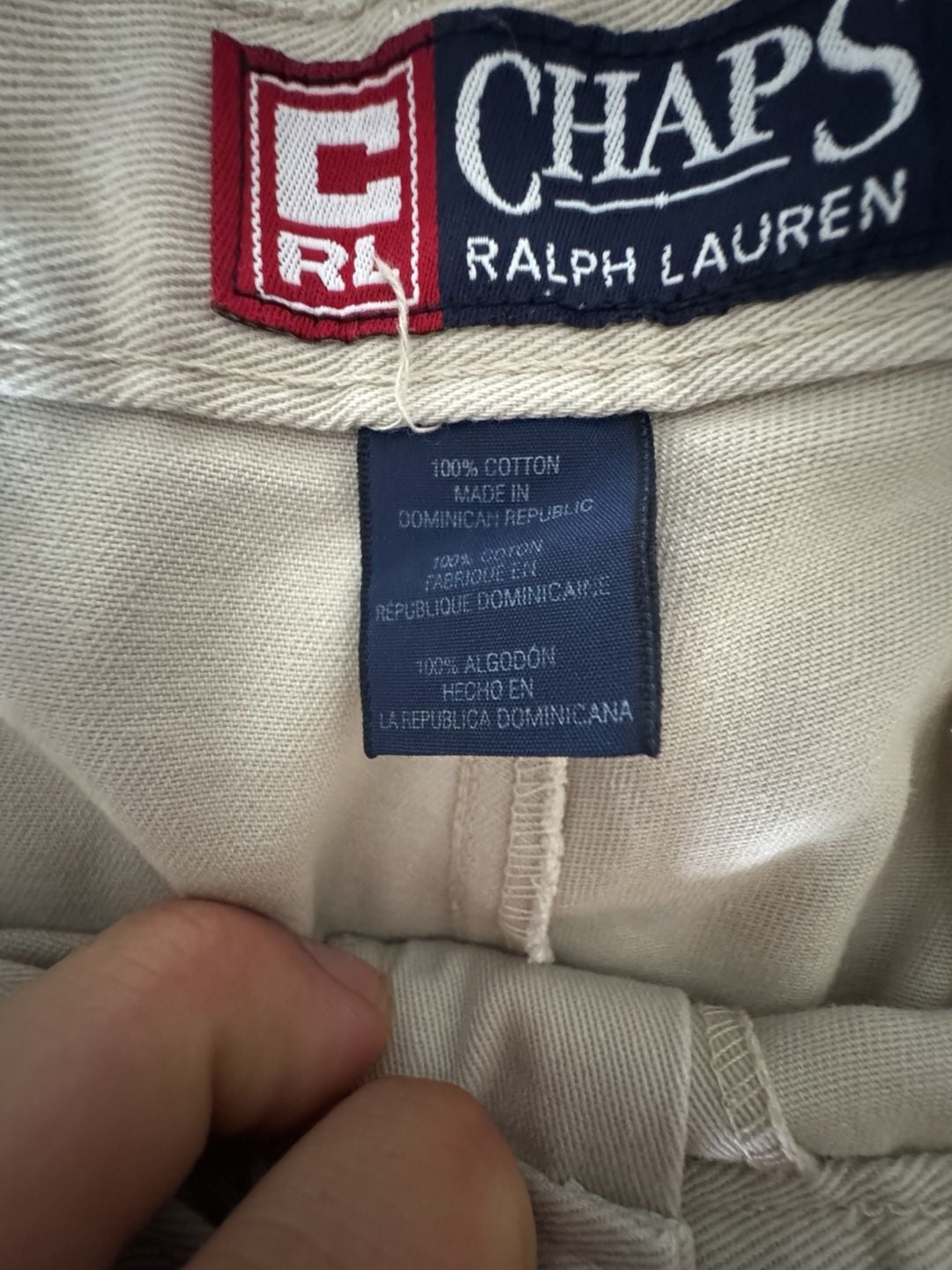 Chaps Ralph Lauren Pleated Chino Pants Size 36x30 Tan Cotton 4
