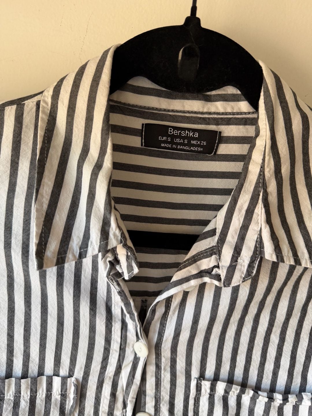 Bershka Striped Button Down Shirt 6