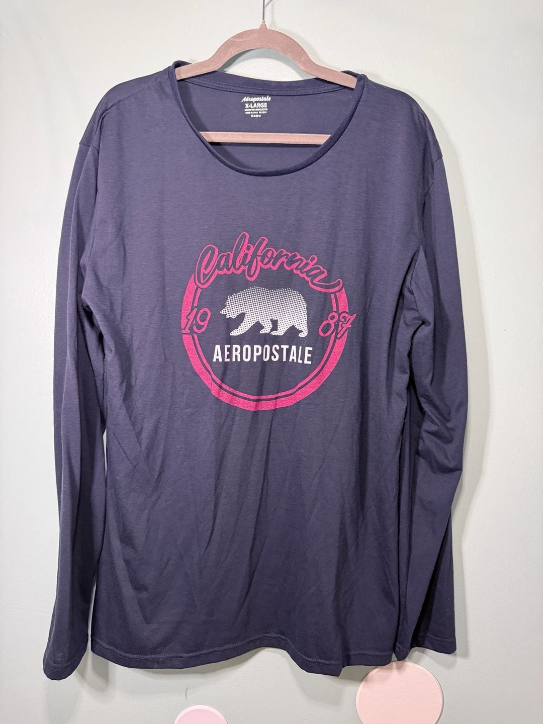 Aeropostale California Bear Long Sleeve T-Shirt Size X-Large 2