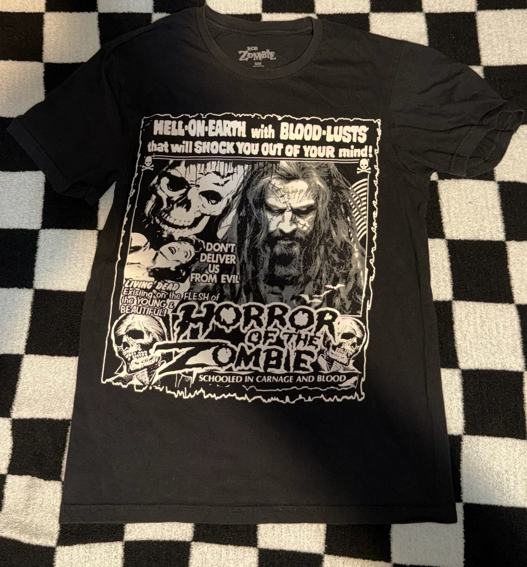 Rob Zombie Horror of the Zombie T-Shirt Size SM Black 2