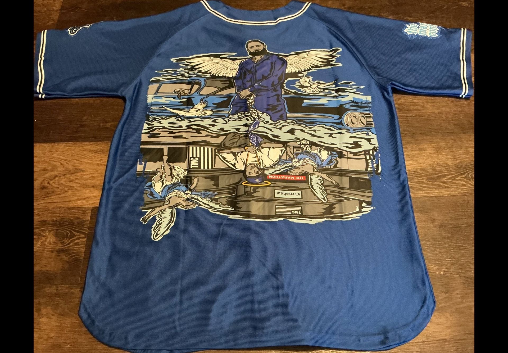 Brand X The Marathon Continues Nipsey Hussle Baseball Jersey 7