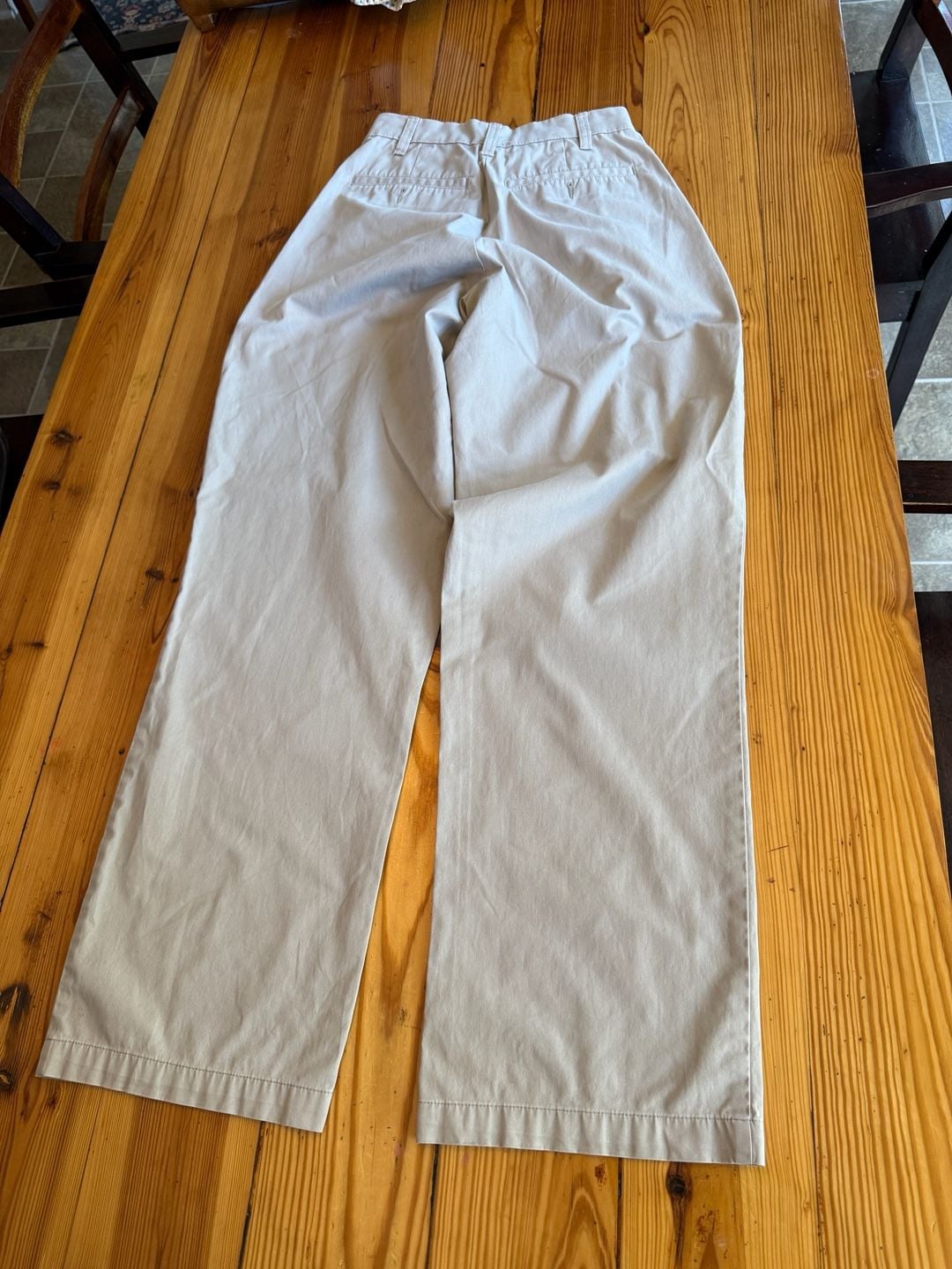 Croft & Barrow Classic Fit Khaki Pleated Trousers Pants 8