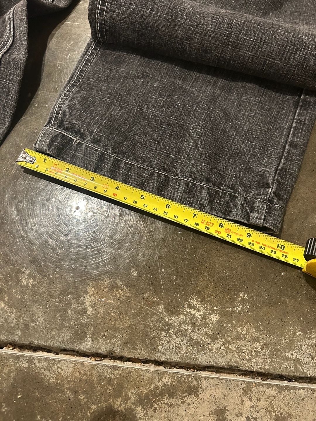 Southpole Baggy Jeans Black Skull Print Denim Y2K 8