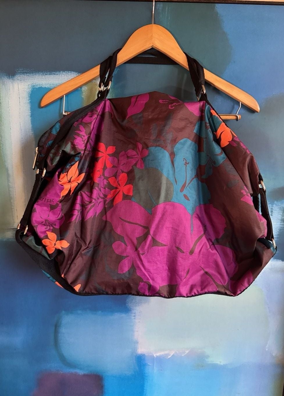LeSportsac Floral Nylon Duffle Travel Bag Multi Color 2
