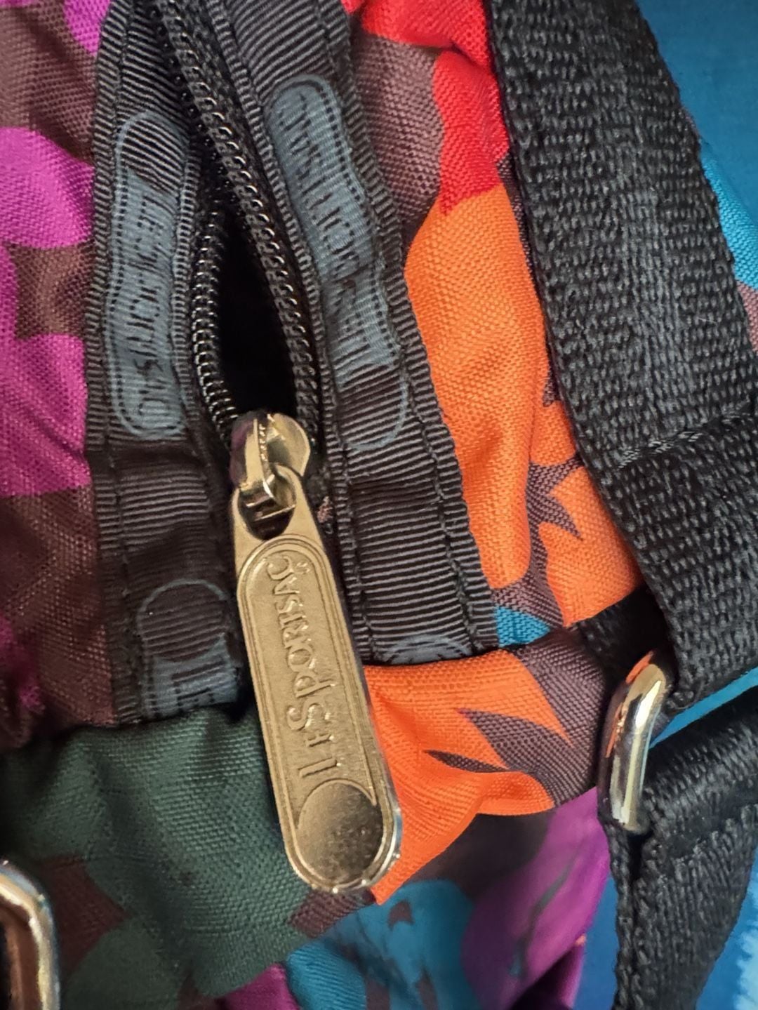 LeSportsac Floral Nylon Duffle Travel Bag Multi Color 4